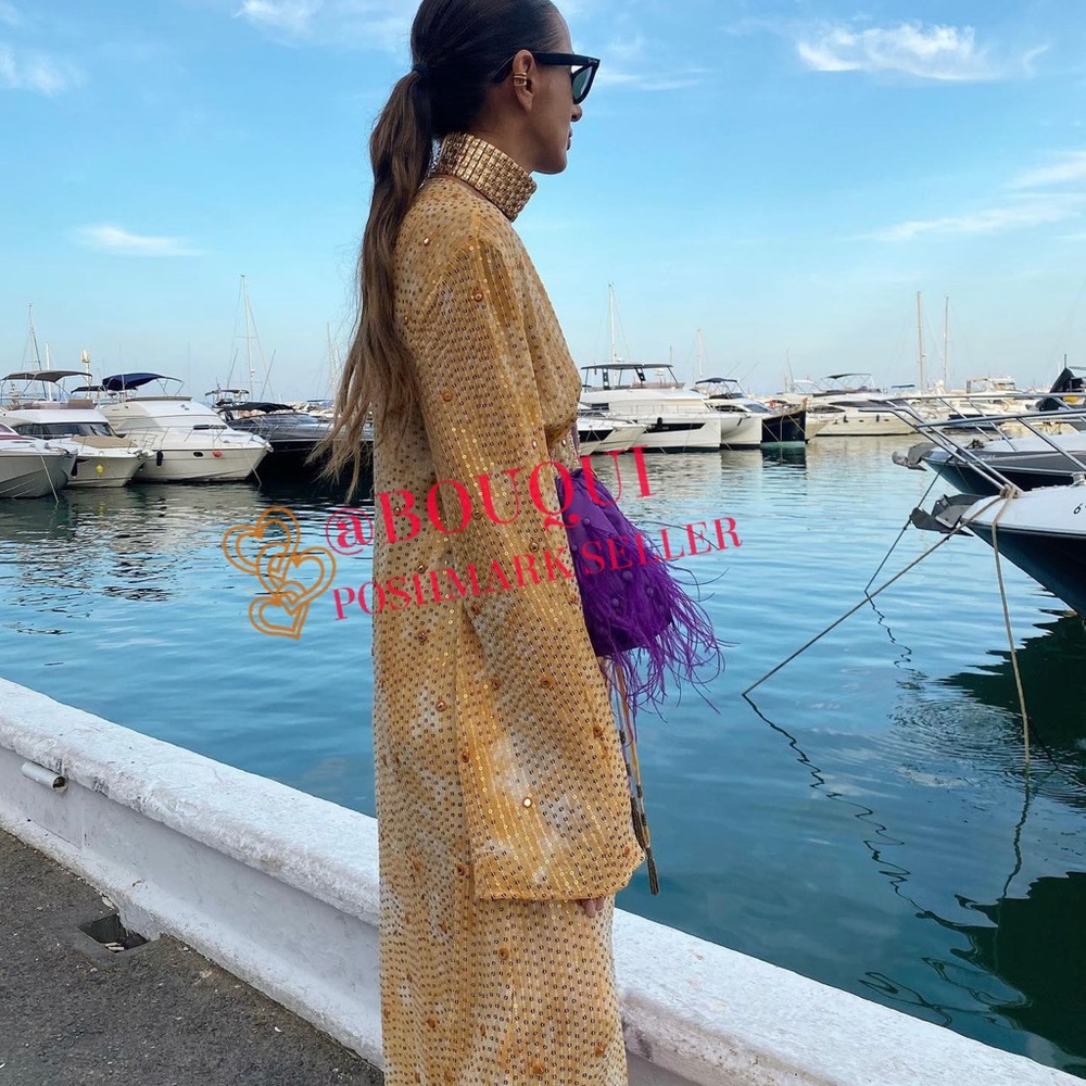 BLOGGERS FAV ZARA MULTICOLORED SEQUIN MIDI DRESS - Picture 12 of 16